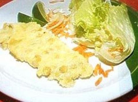 Filé de peixe com creme de milho