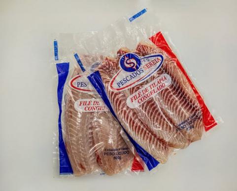 Filé de Tilápia Vácuo 800g<br>Caixa 20 Unidades 16kg