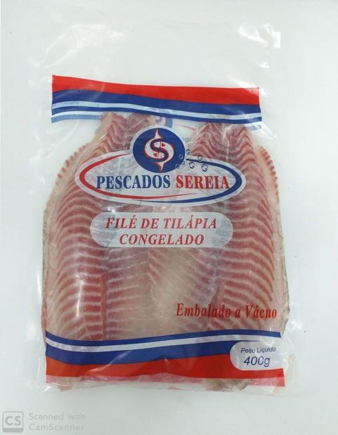 Filé de Tilápia Vácuo 400g<br> Caixa 40 Unidades 16kg